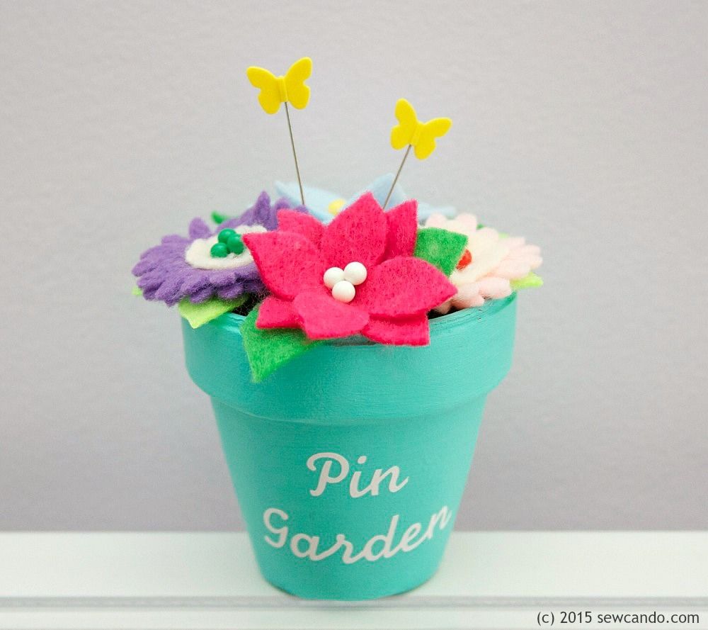 Sew Can Do Make A Pin Garden Scented Flower Pot Pincushion Tutorial